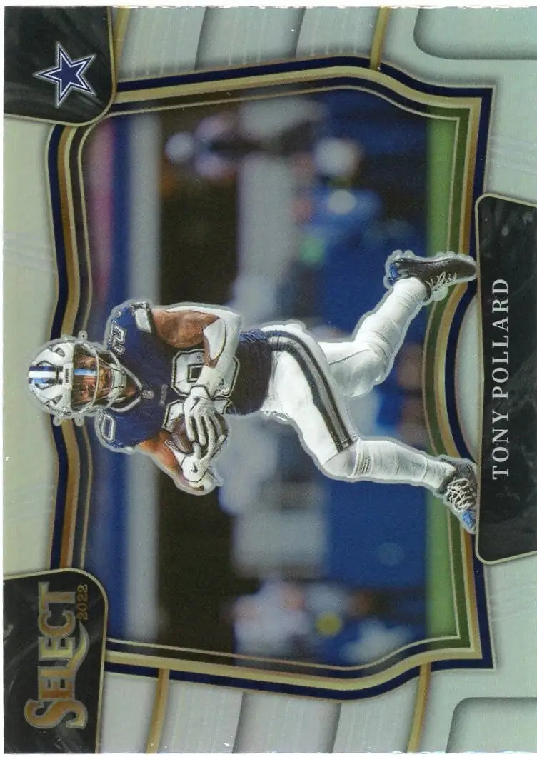 Tony Pollard 2022 Panini Select Field Silver #438 Dallas Cowboys Football Card - Football Card Single