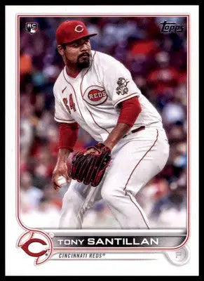 Tony Santillan Rookie 2022 Topps #111 Cincinnati Reds - Baseball Card Single