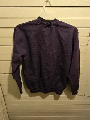 Top Stitch Crewneck Sweatshirt Womens M Purple Butterfly Embroidery Rhinestone - Apparel