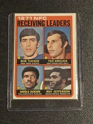 Topps 1971 NFC Receiving Leaders B.Tucker T.Kwalick H.Jackson R.Jefferson - Football Card Single
