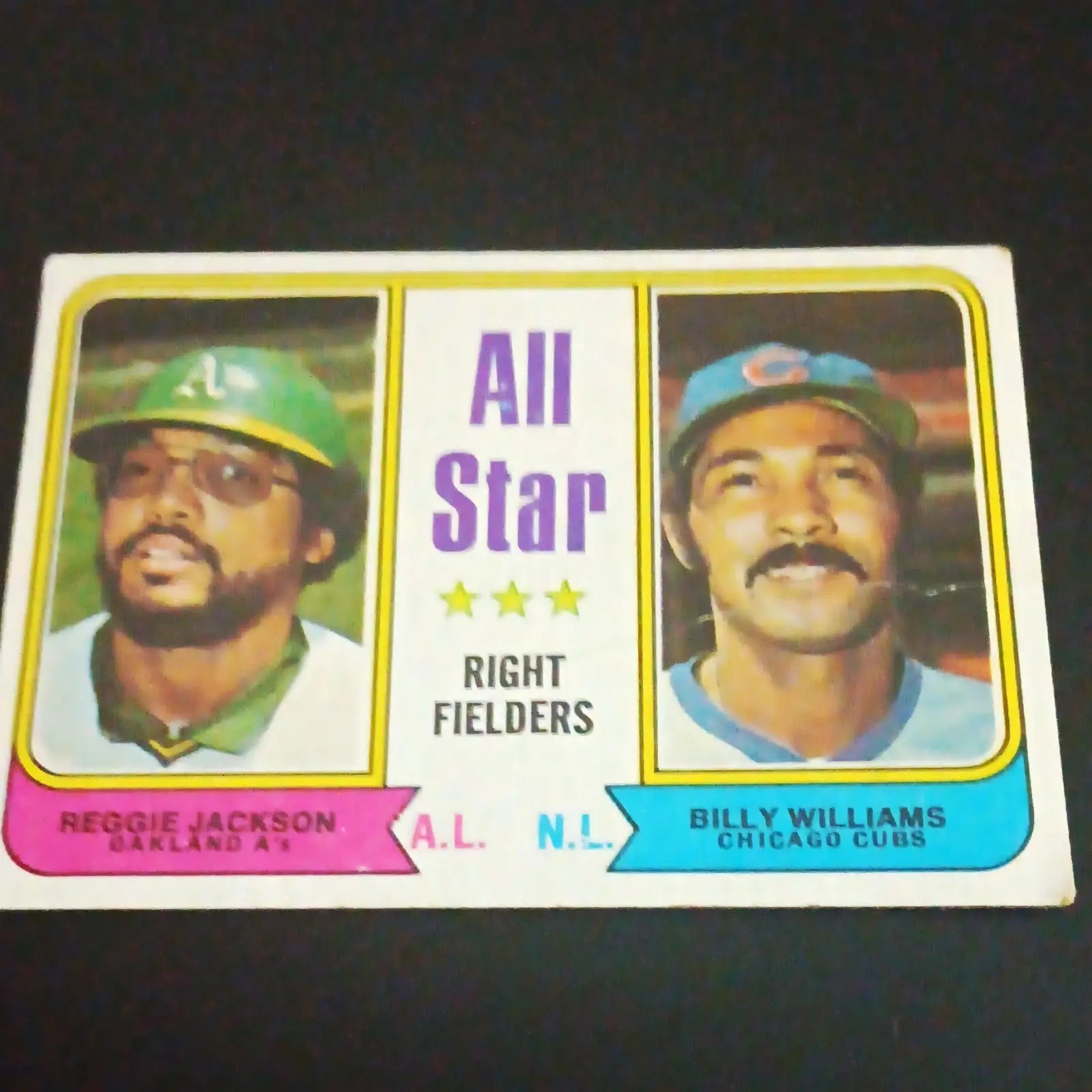 Topps 1974 - All Stars Reggie Jackson/Billy Williams. *crease VG #338 - Baseball Card Single