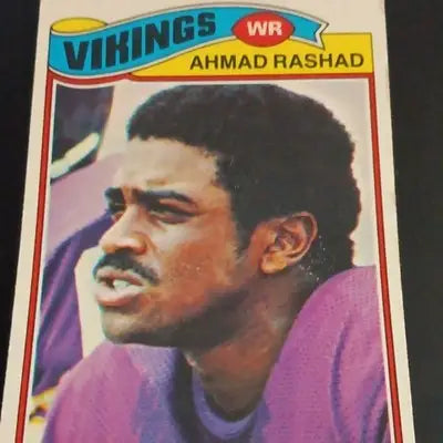 Topps 1977 - Ahmad Rashad Minnesota Vikings #359. NFL. EX - Football Card Single