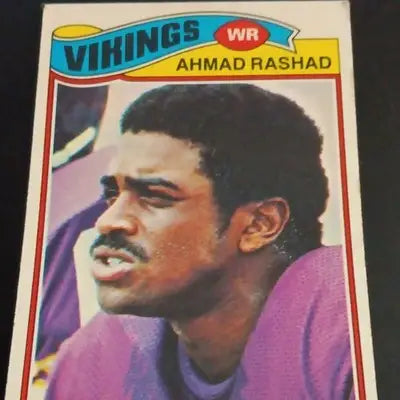 Topps 1977 - Ahmad Rashad Minnesota Vikings #359. NFL. EX - Football Card Single