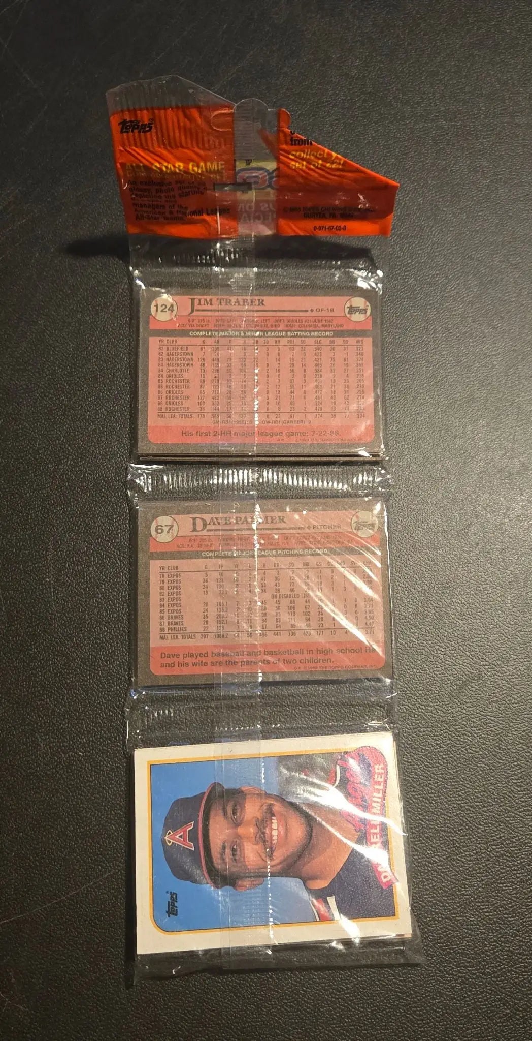 Topps 1987,1988,1989 Baseball Rak Pak Lot 4 Sealed Packs All-Star Insert Vintage - Trading Cards