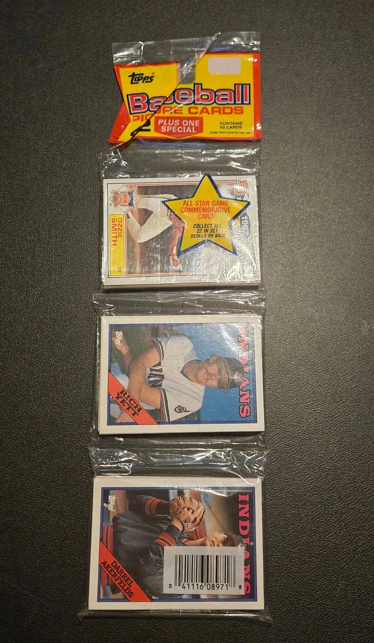 Topps 1987,1988,1989 Baseball Rak Pak Lot 4 Sealed Packs All-Star Insert Vintage - Trading Cards