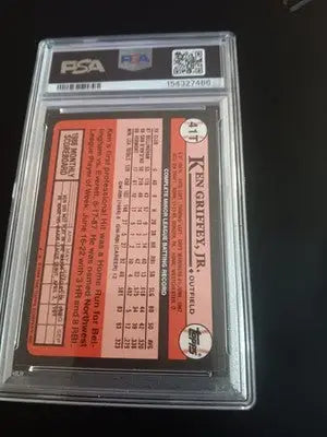 Topps 1989 Traded Ken Griffey Jr. (RC) #41T Seattle Mariners. MLB. PSA 9 MINT - Baseball Card Single