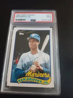 Topps 1989 Traded Ken Griffey Jr. (RC) #41T Seattle Mariners. MLB. PSA 9 MINT - Baseball Card Single