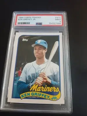 Topps 1989 Traded Ken Griffey Jr. (RC) #41T Seattle Mariners. MLB. PSA 9 MINT - Baseball Card Single