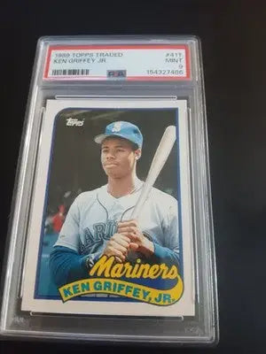 Topps 1989 Traded Ken Griffey Jr. (RC) #41T Seattle Mariners. MLB. PSA 9 MINT - Baseball Card Single