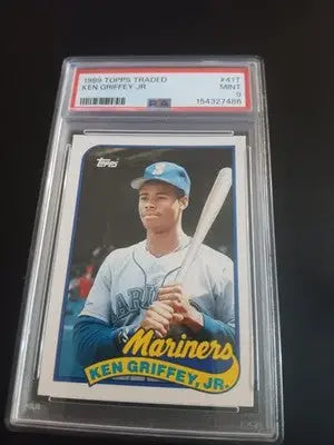 Topps 1989 Traded Ken Griffey Jr. (RC) #41T Seattle Mariners. MLB. PSA 9 MINT - Baseball Card Single