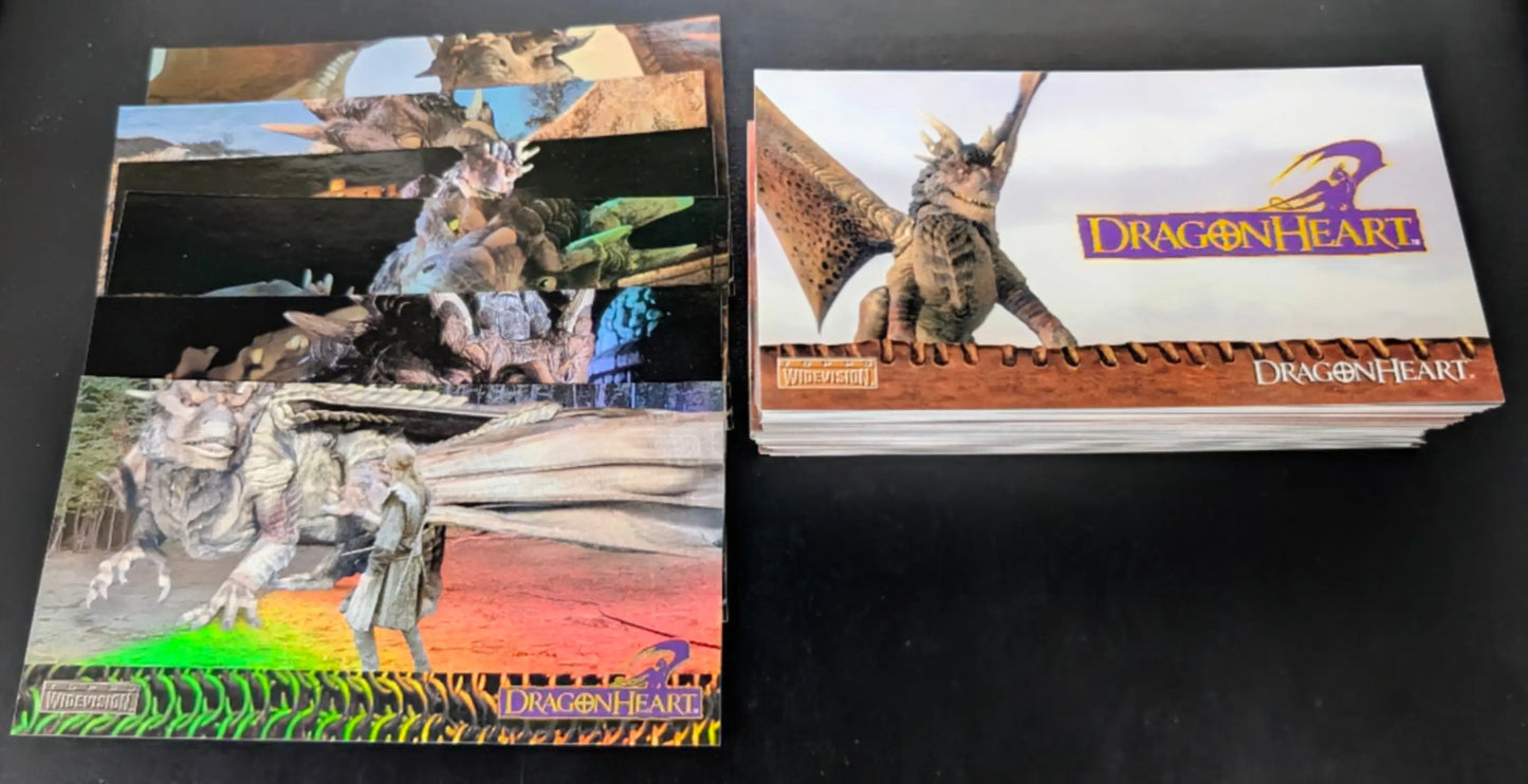 Topps 1996 Dragonheart Widevision Complete 72 Card + 6 Foil Chase Set - Non-Sports Card Single