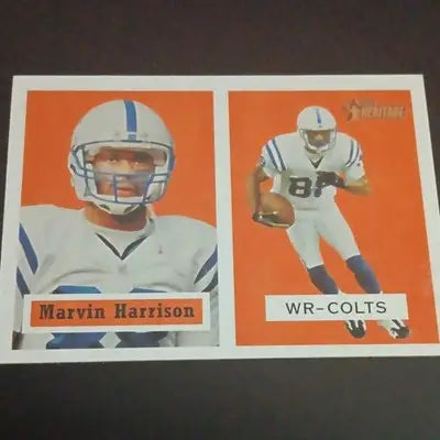 Topps 2002 Topps Heritage - Marvin Harrison #152. Indianapolis Colts. NFL. NRMT+ - Football Card Single