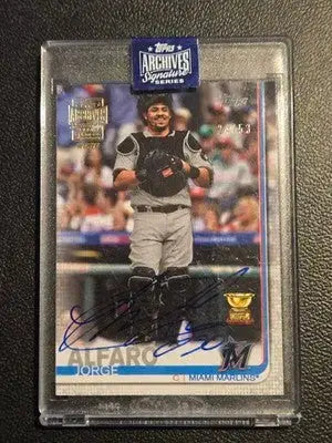 Topps 2020 Archives Signature Series Jorge Alfaro Miami Marlins Autograph 24/53 - Baseball Card Single