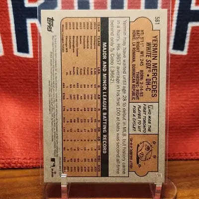 Topps 2021 Heritage High Number Yermin Mercedes RC #561