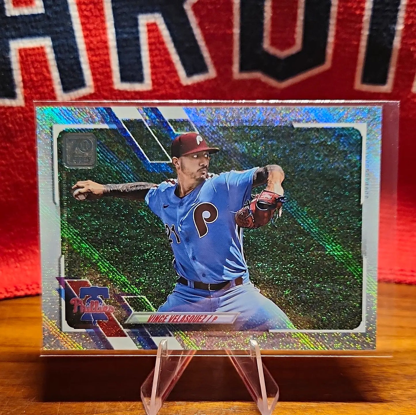 Topps 2021 Vince Velasquez #653 Foilboard /790 Serial Numbered MLB Phillies - Baseball Card Single