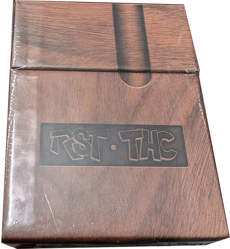 Wooden box with TST THC engraving for Topps 2022 Clerks III trading cards set