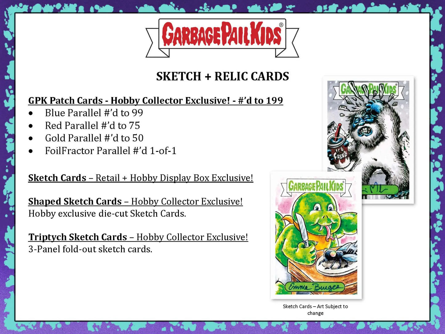Topps 2022 Garbage Pail Kids Series 1 Book Worms Hobby Box - Non-Sport Sealed