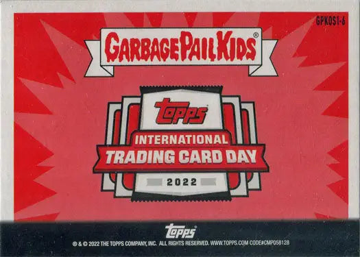 Topps 2022 International Trading Card Day Base Card GPKOS1-6 Adam Bomb - Non-Sports Card Single