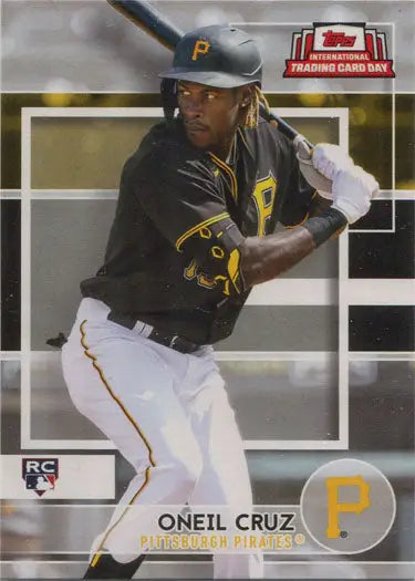 Topps 2022 International Trading Card Day base card featuring Oneil Cruz