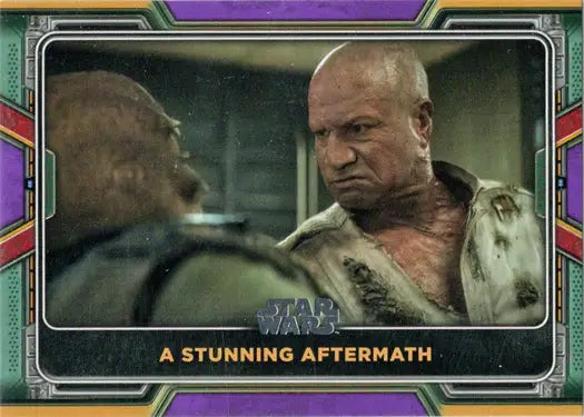 Star Wars Trading Card featuring A Stunning Aftermath from Topps 2022 Purple Parallel