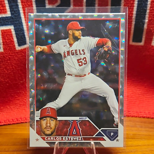 Topps 2022 Update Series Carlos Estévez #US63 Silver Foil MLB ANGELS - Baseball Card Single