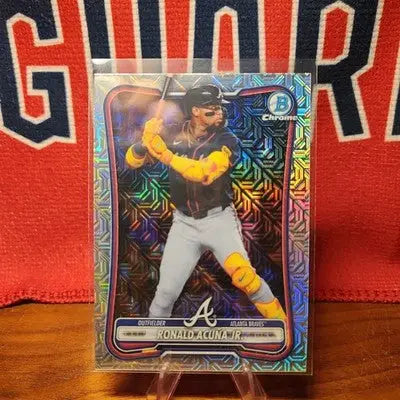Topps 2023 Bowman Chrome Ronald Acuña Jr. Atlanta Braves #23 Mojo Refractor - Baseball Card Single