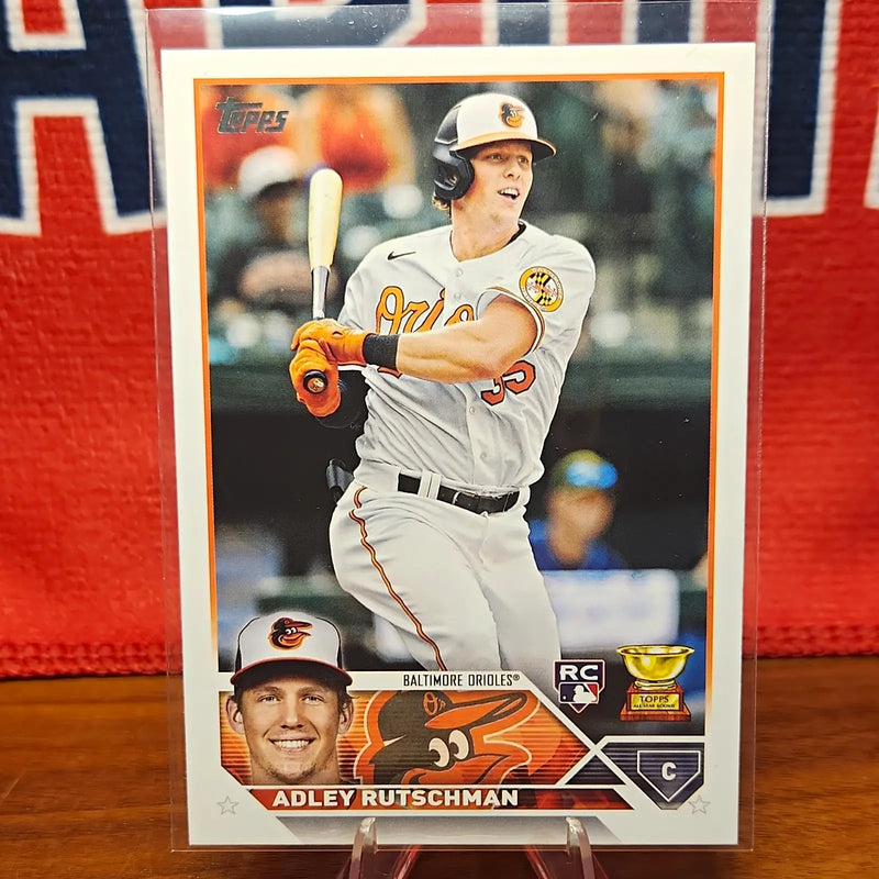 Topps 2023 Series 1 Adley Rutschman RC #250 Base Set Baltimore Orioles - Baseball Card Single