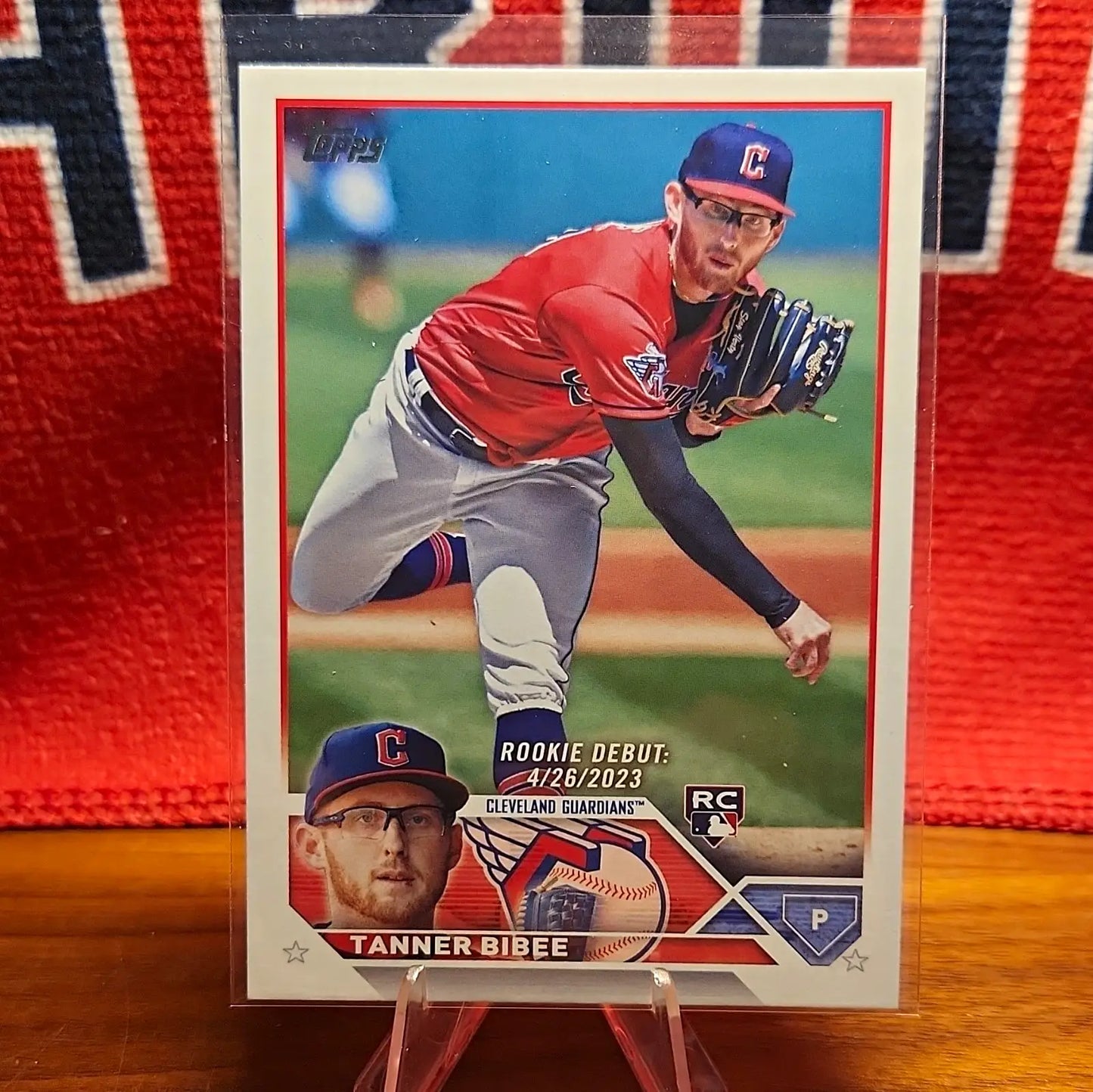 Topps 2023 Update Series Tanner Bibee Rookie Debut RC #US107 Guardians - Baseball Card Single