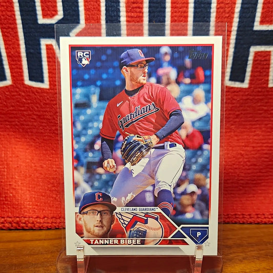 Topps 2024 Update Series Tanner Bibee RC Rookie #US168 Cleveland Guardians - Baseball Card Single