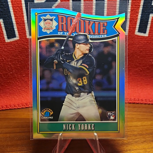 Topps 2025 Bowman Chrome Nick Yorke ROY-14 RC Rookie of the Year Favorites - Baseball Card Single