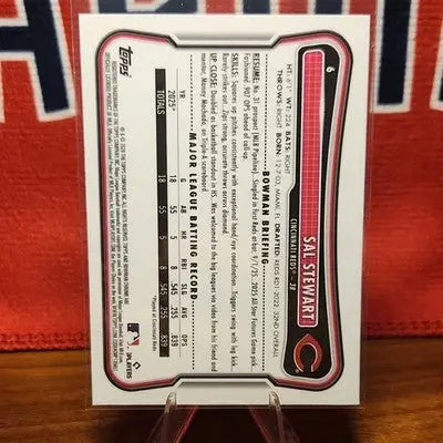 Topps 2025 Bowman Chrome Sal Stewart RC #61 Mega Box Mojo Refractor Reds MLB - Baseball Card Single