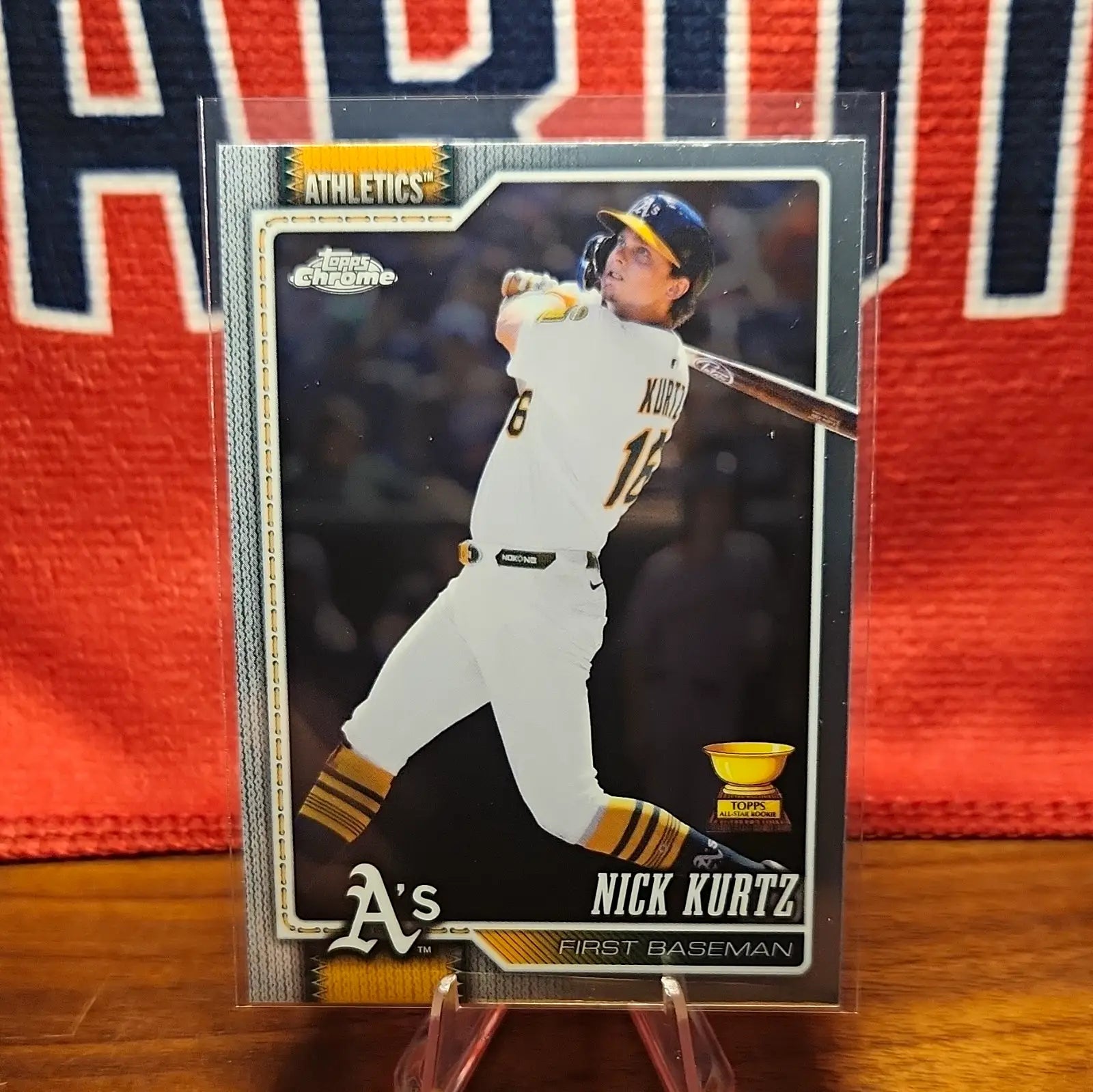 Topps 2025 Topps Chrome Nick Kurtz #250 Oakland Athletics MLB Baseball Card - Baseball Card Single
