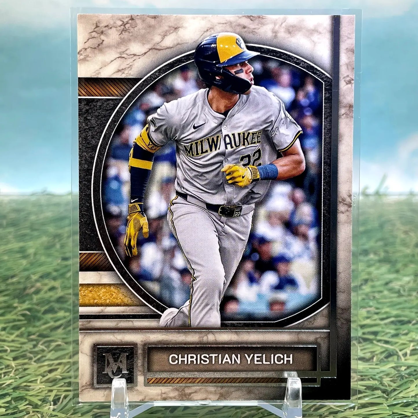 Topps 2025 Museum Collection Christian Yelich #68 Milwaukee Brewers Baseball - Baseball Card Single