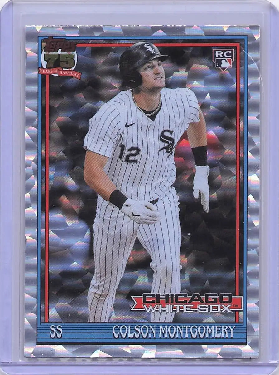 Topps 2026 1991 Colson Montgomery Crackle Foil T91-4 Chicago White Sox - Baseball Card Single