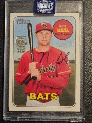 Topps Archives Signature Nick Senzel Autograph 2020 #101 02/13 Louisville BATS - Baseball Card Single