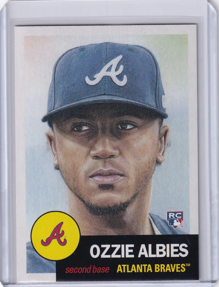 Ozzie Albies Baseball card from Topps Baseball Living Set #32 for Atlanta Braves fans