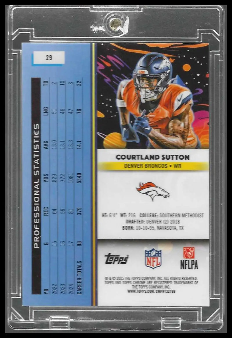 Topps Chrome Cosmic 2025 Courtland Sutton Purple /150 #29 - Denver Broncos - Football Card Single