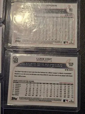 Topps Chrome Sapphire Baseball Card Lot Bryce Elder Luke Voit Max Scherzer - Baseball Card Single