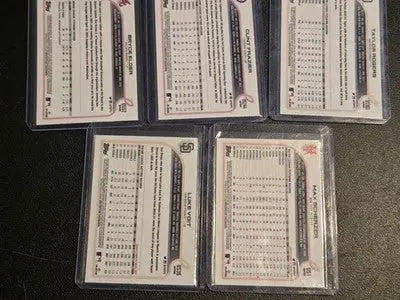 Topps Chrome Sapphire Baseball Card Lot Bryce Elder Luke Voit Max Scherzer - Baseball Card Single