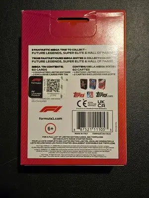 Topps F1 Mega Tin 2022 + Topps Heritage 2023/2025 Pack/Box Lot Sealed - Racing Card Box