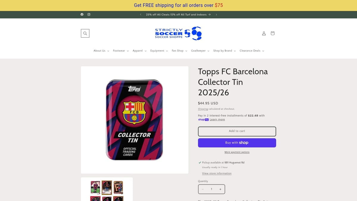 Topps FC Barcelona 2025/26 must-have soccer cards collector tin