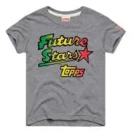 Gray T-Shirts with Colorful Graphics from Topps Future Stars for Youth Sizes