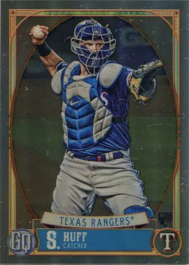Baseball card of catcher Sam Huff from Topps Gypsy Queen Chrome Boxtopper Card 2021