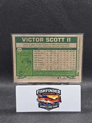 Topps Heritage Sparkle Parallel Victor Scott II #318 Cardinals 2025 - Baseball Card Single