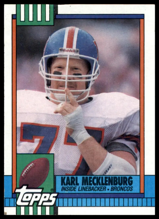 Topps Karl Mecklenburg 35 Denver Broncos MP - Football Card Single