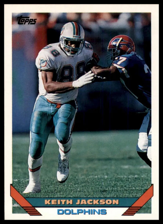 Topps Keith Jackson 645 Miami Dolphins LP - Football Card Single