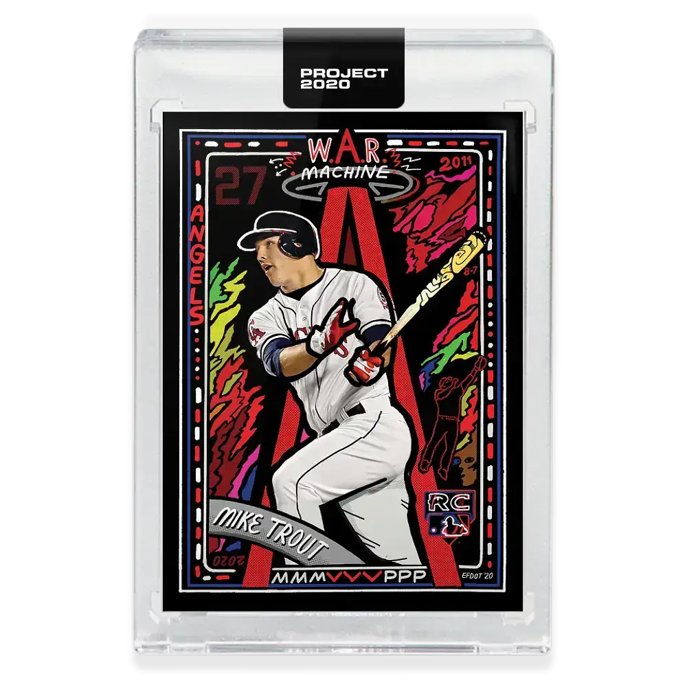 Topps PROJECT 2020 Card #227 - 2011 Mike Trout by Efdot Angels