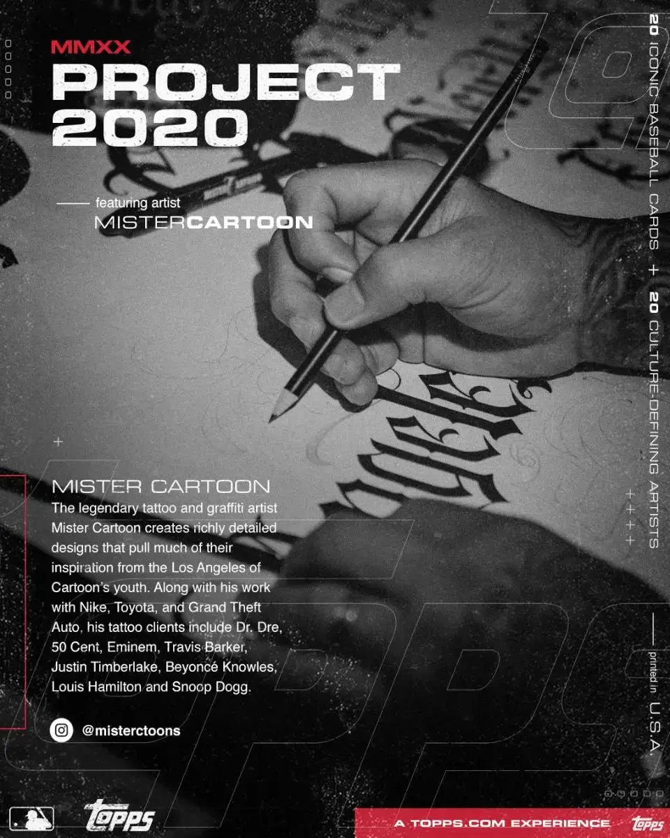 Topps PROJECT 2020 Card #79 - 1952 Jackie Robinson by Mister Cartoon