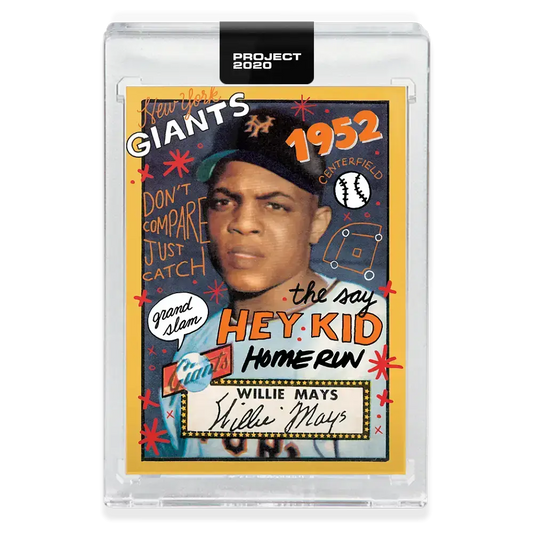 Topps PROJECT 2020 Card #80 - 1952 Willie Mays Sophia Chang - Baseball Card Single
