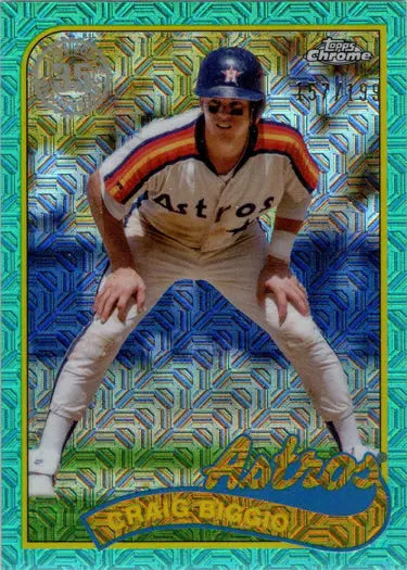 Craig Biggio baseball card from Topps Series 2 Chrome Silver Parallel 2024